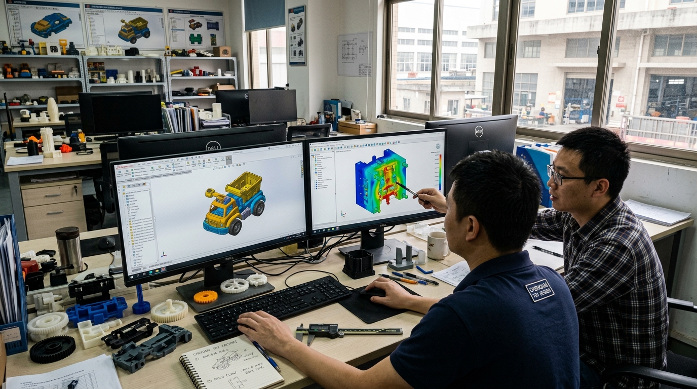 Estación de Trabajo de Ingeniería CAD con SolidWorks y Simulación MoldFlow