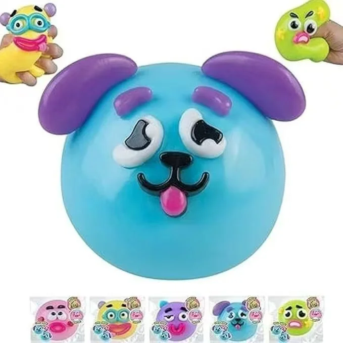 Face-Changing Emotional Puppy Dog Sensory Stress Ball (5 Colors)