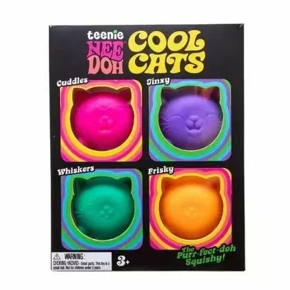 Cute Kawaii Cat Head Soft Pinch Sensory Squishy