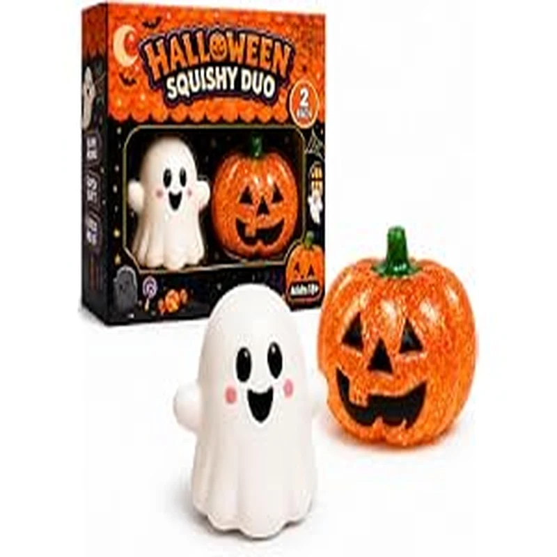 2PK Halloween Squishy Stress Balls for Adults Slow Rise Sensory Fidget Toy