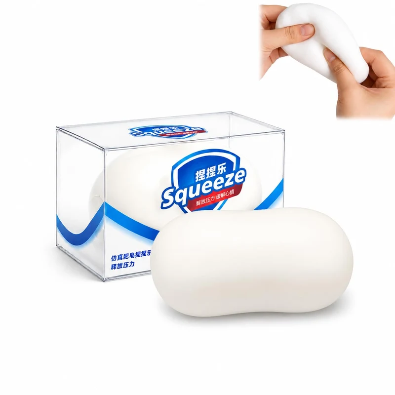 Crunchy Soap Squishy Toy Slow Rising Squeeze Stress Ball Soft Sensory Fidget