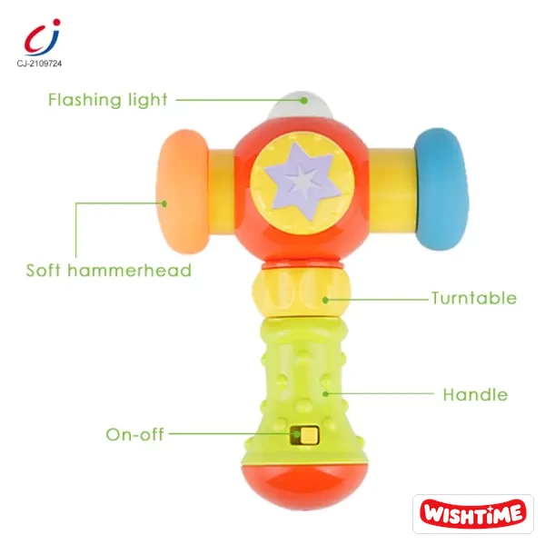 Infant Rattles Activity Hammer Toy, Best-Selling Toy For European Market