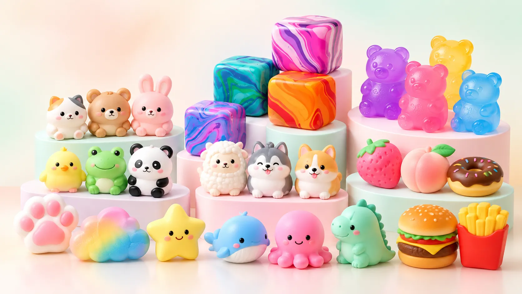 WishTime fidget and squishy toy Wholesale Line
