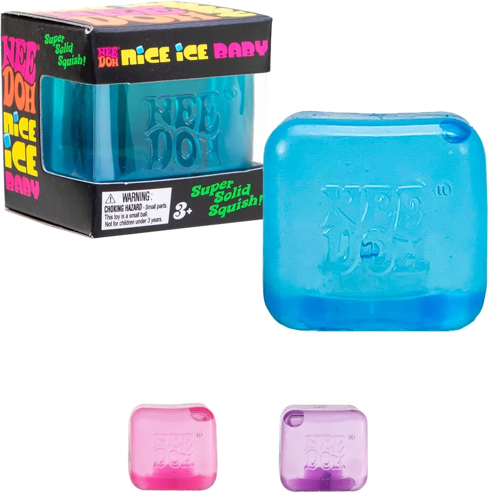 Nice Ice Baby Solid Squeeze Sensory Cube (The Viral Ice Cube)