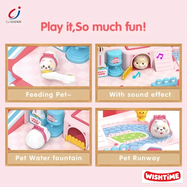Magnetic Pet House Perfect Gift For Children –  Pretend Play Toy