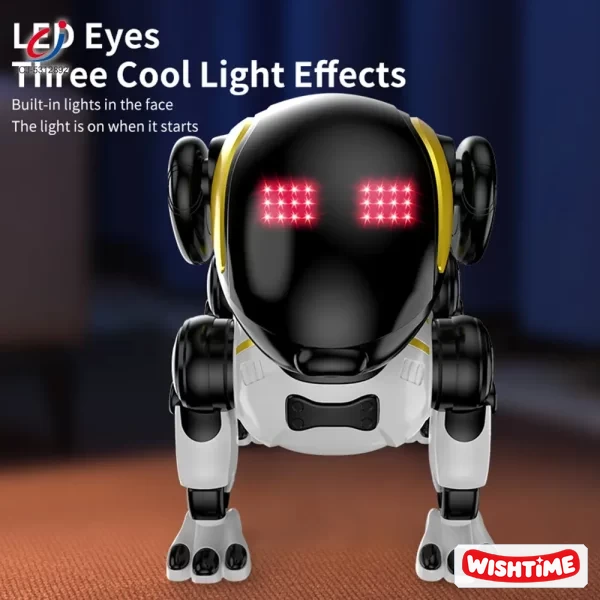 Smart Robot Dog Toy with Voice Control, Remote Control, LED Eyes, Multi-Function Interactive Pet