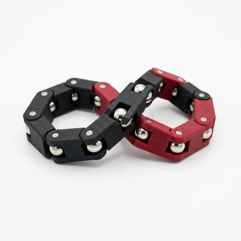 Articulated Magnetic Flip Chain Geometric Decompressor