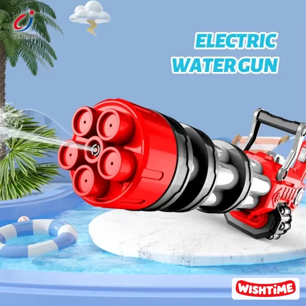 Electric Gatling Water Gun – Gun Toy, Summer Toy